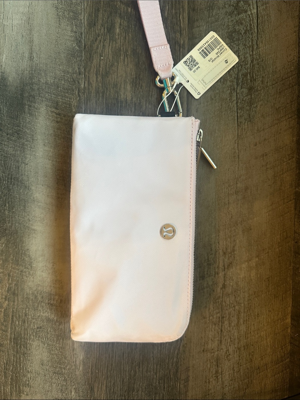 lululemon athletica Blush Pink Wristlet Wallet with Strap
